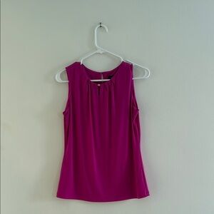 Ivanka Trump Pink Pleated Sleeveless Blouse